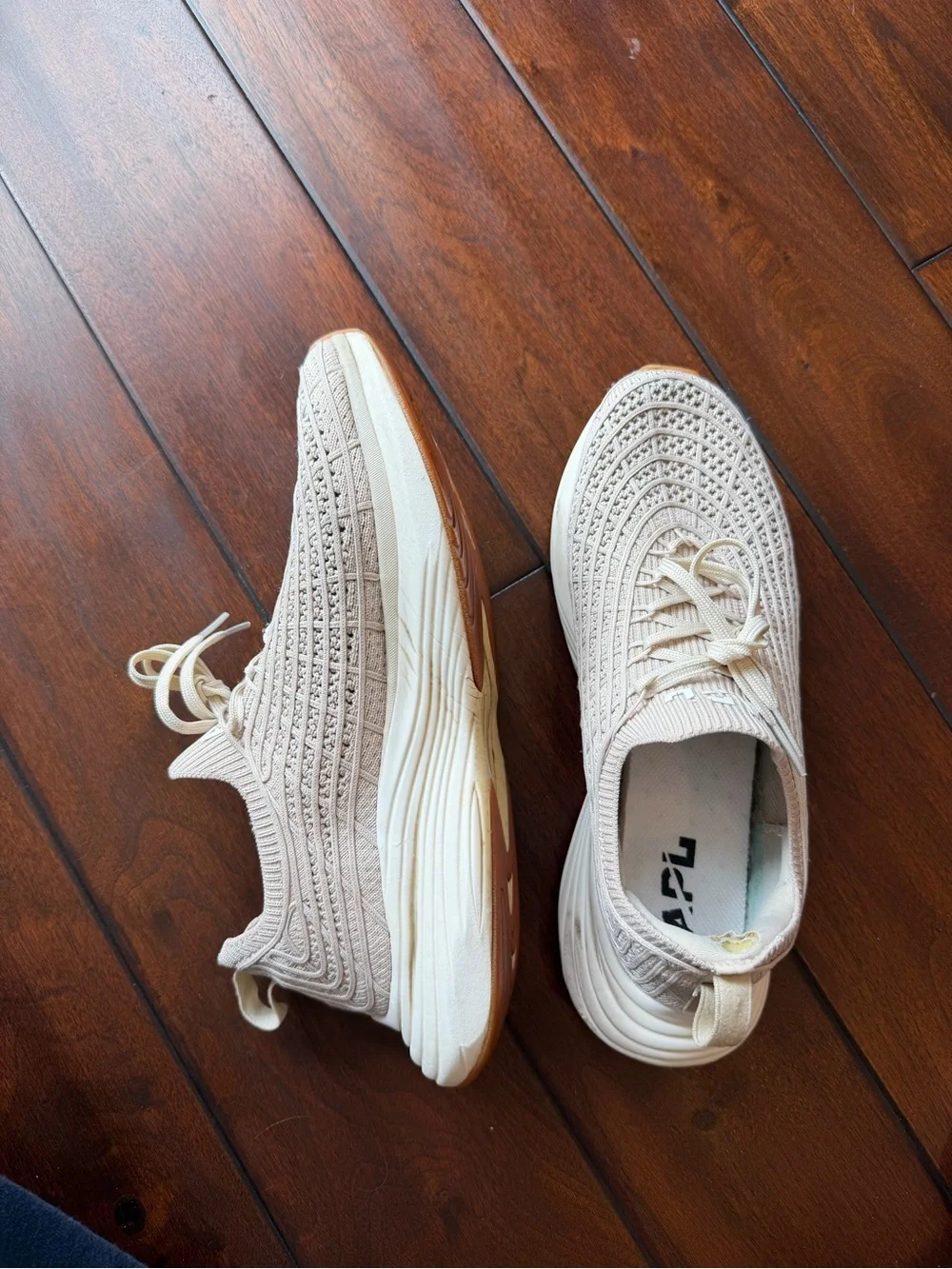 APL Zipline Sneaker in Parchment, White, & Gum